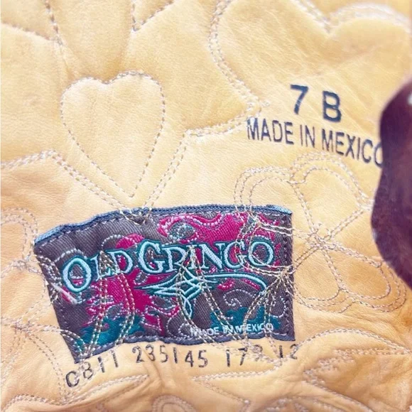 RARE Old Gringo Tan and Red Western Boots - Picture 7 of 16